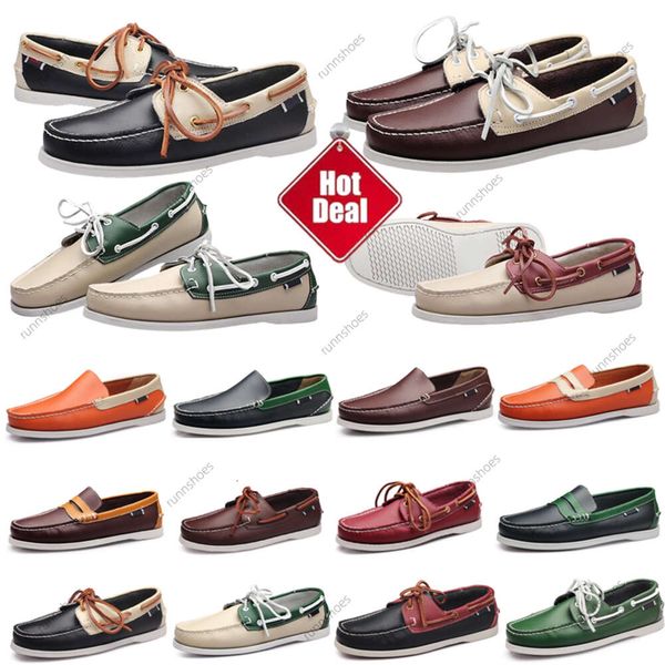 Designers Chaussures Hommes Mode Mocassins Classique En Cuir Véritable Hommes Bureau D'affaires Travail Robe Formelle Marque Designer Fête De Mariage Chaussure Plate 38-45