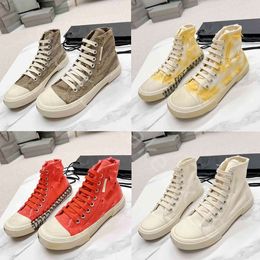 Designers Shoes Mule Vintage Casual Chaussures en toile vieillies Hommes Femmes Paris High Low Top Wash Old Effect Semelle vulcanisée Demi-pantoufles Polychrome Sneakers 35-45