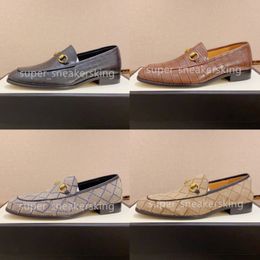 Ontwerpers Schoenen Kwaliteit Loafers Luxe Herenkleding Schoenen Echt Leer Bruin Zwart Heren Casual Slip Op Trouwschoenen