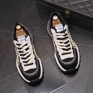 Ontwerpers Schoenen Bruiloft Britse Jurk Lente Herfst Canvas Ademend Casual Sneakers Ronde Neus Dikke Bodem Oxford Zakelijk Rijden Loafers Y47 248