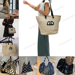 Designers Sacs d'épaule de grande capacité sac fourre-tout Paille Sacs de plage tissé Annie Sac à provisions AB Letters Totes Outdoor Sacs Hobos Fashion Womens Handbag Underarm Pouche