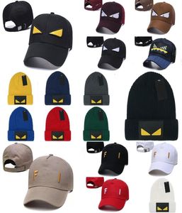 Designers Snapbacks Ashion Street Black Balls Cap Bucket Hat pour homme femme Bonnets réglables grands yeux chapeaux tricotés2064168