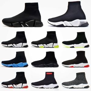 Designers Speeds 2.0 V2 Casual Chaussures Noir Blanc Plateforme Sneaker Mode Hommes Femmes Tripler S Graffiti Paris Chaussettes Bottes Marque Lumière