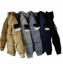 ontwerpers stenen eilandjas 2023 winter nieuw metaal nylon donsjack warme jas buiten functionele puffer bovenkleding voor heren en dames d0Ks #