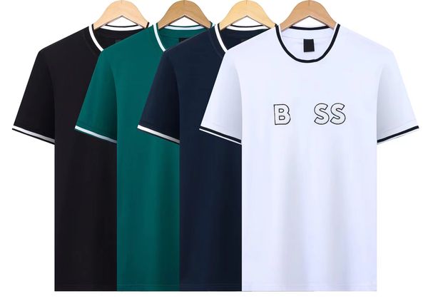 Designers Summer Men's Bos T-shirt Tees Polos Fashion Man T-shirt Top Lettre de printemps Femmes à manches courtes TSHIRT