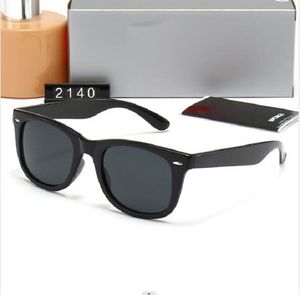 Designers Sunglass Hommes Femmes Lunettes de soleil Adumbral Goggle UV400 Lunettes de marque classique Lunettes 2140 Bande féminine Rays Lunettes de soleil Cadre en métal Bans Case avec boîte