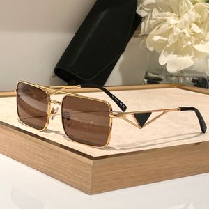 Designers Lunettes de soleil Hommes et Femmes 52S Fashionable Outdoor Catwalk Style Anti-Ultraviolet Beach Drive UV400 Lunettes Lunettes Métal Square