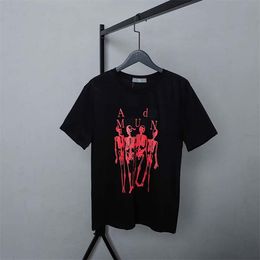 Diseñadores Camisetas Tendencia casual Deportes Ropa deportiva de verano transpirable de manga corta para hombres y mujeres Camiseta con estampado de color sólido y suelto fresco