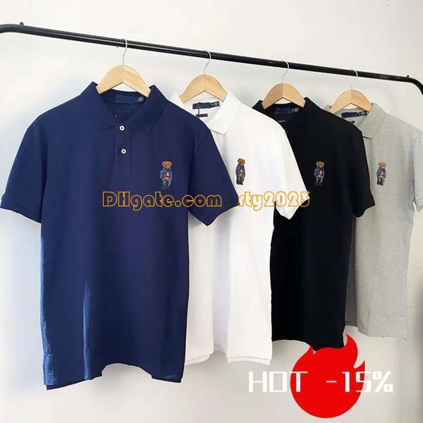 Designers T-shirts Polo Mode Ralphs Polos Hommes Femmes T-shirts Tees Tops Homme S Casual Poitrine Lettre Chemise Luxurys Vêtements Manches Laurens Vêtements Design unique