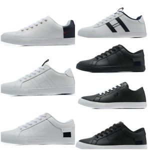 Designers TH hommes femmes Casual Chaussures Espadrilles Baskets Appartements Plate-forme Baskets Blanc Noir Cuir daim foncé Femmes Lacets Hommes taille40-45 avec boîte