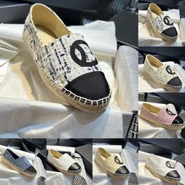 espadrilles casual schoenen voor dames Dames Comfortabele platte schoenen Loafers Canvas Stof Leer Luxe Plate-forme Sneakers Dames Zomerschoenen Designer trainers