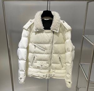 Diseñadores de arriba hacia abajo abrigo chaleco para mujer parkas moda estampado clásico Ropa de mujer motocicleta cuello de piel chaquetas de invierno