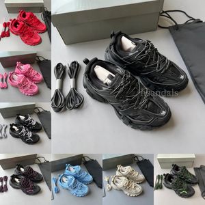 Designers Track Tracks Chaussures de luxe Men Femme Trainers Track 3 3.0 Chaussures Triple Blanc Black Tess Leather Trainer en nylon Plateforme imprimée Sneakers Chaussures Taille 37-45