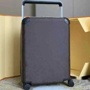 Ontwerpers Travel koffer Bagage mode Luxurys Men Women Trunk Bag Bloemen Letters Purse Rod Spinner Universal Wheel Duffel Bags 55cm 240115