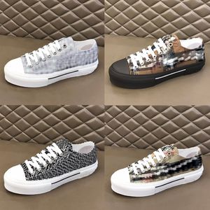 Ontwerpers Vintage Print Geruite Gestreepte Sneakers Flats Schoenen Lage Gabardine Mannen Vrouwen Belettering Geruite Canvas Schoenen Maat 36-45