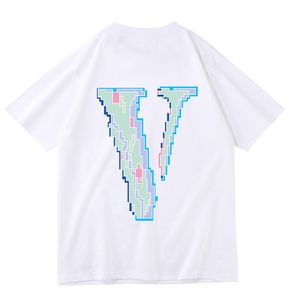 Designers VLONE T-shirts Tees Vêtements Tops Homme S Casual Poitrine Lettre Chemise Vêtements De Luxe Lettre De Luxe Broderie Shorts Manches Polos Imprimés T-shirts Taille S-4XL Y1