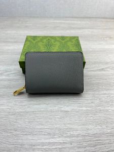 Designers portefeuilles mode courte portefeuille zippy sac à fermeture éclair classique sac à fermeture éclair en cuir monothérapie avec boîte verte 1