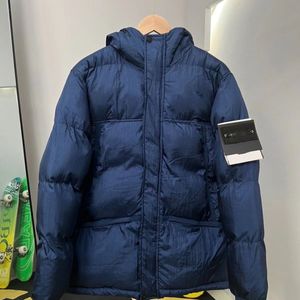 Designers hiver réfléchissant coton métal nylon imperméable et chaud veste épaissie hommes vestes manteaux vers le bas pierre