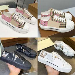 Ontwerpers Vrouwen Controleer Schoenen Mannen Wandelen Canvas Schoenen Vintage Suede Platform Schoen EU35-45 Met Doos NO485