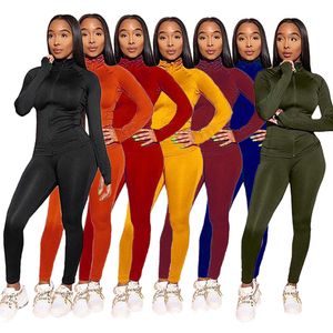Designers femmes vêtements 2021 multicolore manteau à manches longues costume de sport ensemble deux pièces
