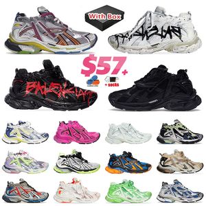 Designers Femmes Hommes Chaussures de sport Paris Belenciaga Runner 7.0 Track 3.0 Transmit Sens Retro Baskets Belanciaga BURGUNDY Deconstruction jogging randonnée 7 baskets