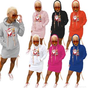 Ontwerpers vrouwen sweatshirt kleding 2023 mode pullover round nek zoom split met stropdas touw en jurk