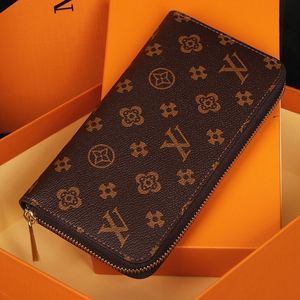 Designers ZIPPY WALLET Cuir souple de haute qualité Louiseity Hommes Femmes Iconique texturé Mode Long Zipper Portefeuilles Porte-monnaie Porte-cartes Viutonity