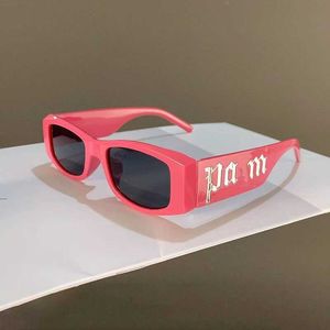 Designer Small Frame Tender Pink Palmangel Femmes Designer Lettres Lunettes de soleil pour hommes 7ZVF