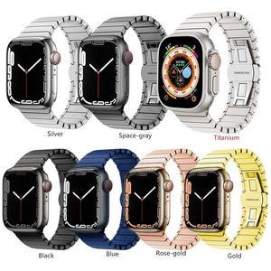 Designer Smart Straps Bracelet papillon en acier inoxydable couleur titane Starlight Band pour Apple Watch 8 ultra 49 mm Bracelet pour iWatch Series 7 6 5 Bracelet 45 mm 42 mm c