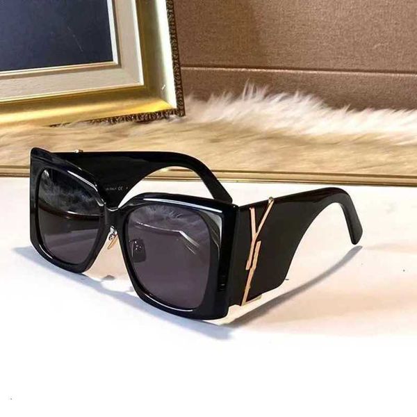 Diseñador de verano para mujer para hombre polarizado redondo y cara grande Nuevo maquillaje a prueba de rayos UV Artefacto Gafas de sol Moda para mujer M119F con caja TXN0