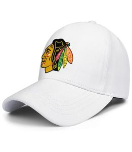 DesignNameg pour hommes et femmes casquette de camionneur réglable cool équipe vintage casquettes de baseball originales logo principal des Blackhawks de Chicago Ash 6481873