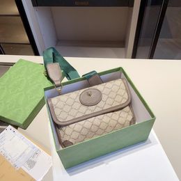 Designerrer Klassische Luxus Umhängetaschen Für Männer Frauen Mode Plaid Blume Marke Brieftasche Vintage Braun Leder Handtasche schulter tasche