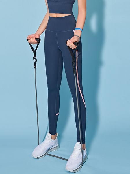 Diseños Es cierto que los pantalones de yoga para mujer, cintura alta, levantamiento de cadera, sin costuras, color melocotón, pantalones de fitness, ropa exterior fina de verano, deportes de carrera.