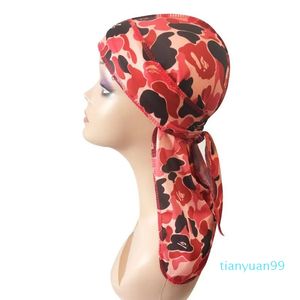 ontwerpt heren satijnen durags bandana tulband pruiken mannen zijdeachtige durag hoofddeksel hoofdband piraat hoed haaraccessoires