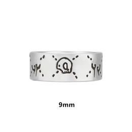 Desiner Ring Luxury Men and Women Ring Classic Skull Ring High Edition Antique 925 Sterling Silver Ring To Do Lovers GG Skull Ema Tiger Head Daisies Ring