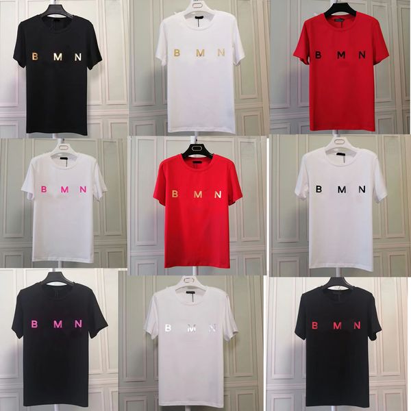 Desiner t-shirts laser lettre impression t-shirt hommes femmes t-shirts coton col rond manches courtes t-shirts de luxe pull-shirts vêtements couleurs mélangées