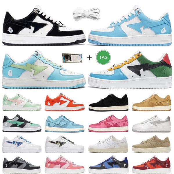 Desiner Femmes Hommes Chaussures De Course En Cuir Verni Gris Noir Pastel Camo Bleu Orange Blanc Vert Rose Tokyo Femmes Hommes Baskets Baskets De Sport Chaussure De Plateforme De Marche