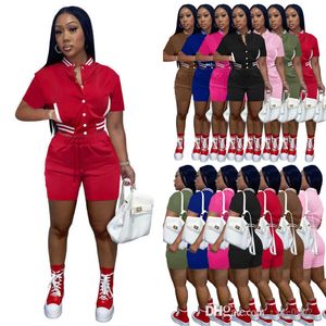 Desinger Baseball Suit trainingspakken voor vrouwen korte sets Tweede stuk broek Joggers Set Varsity Jacket Shorts Jersey Outfits