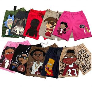 Desinger Cartoon Shorts Hommes Coton Avec Tag Mens Basketball Shorts Pour Hommes Plus La Taille S-3XL