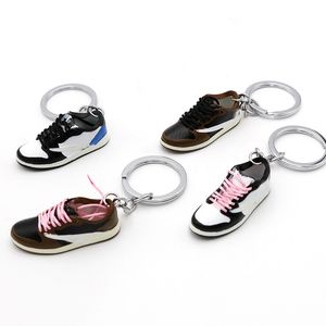 Desinger bas baskets porte-clés 3d chaussure de basket-ball porte-clés pendentif poupée chaussure moule sac suspendu ornement