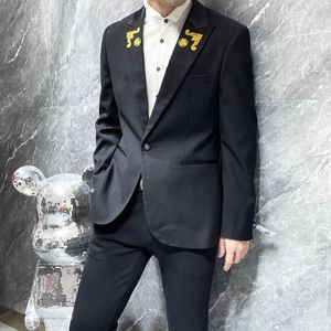 Desinger Men Blazer Jacket Cotton Linen Mode Coat Designer Vestes Classic Business Casual Slim Fit Formal Blazer Men Suit Styles Top