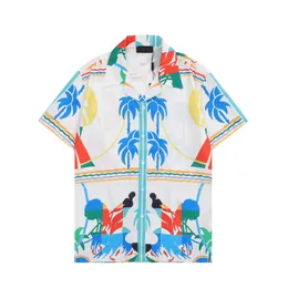Desinger heren casual vintage shirts shirts korte mouw zomers Hawaiiaans shirt skinny fit verschillende patroon man kleren vest blouse