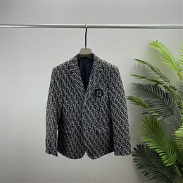 Desinger masculina blazers de algodón lino diseñador de fábrica chaqueta clásica letra completa