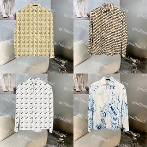 Desinger Heren Button Shirts Bedrukte Bowling Shirts Casual Vakantie Strand Shirts Kleding