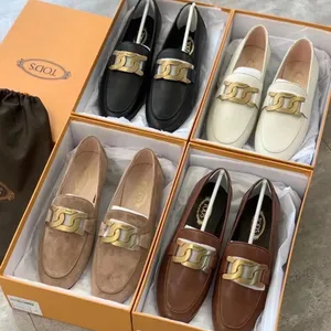 Desinger Schoenen Dames Casual Jurk Sneaker echt leer Mocassin gommino Dames Slip-On Tod Schoenen Dames Sandaal Sippers Hoge kwaliteit Diego Della Valle groot formaat