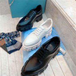 Desinger monolith schoenen vrouwen casual schoen zwart leer schoenen vergroten platform sneakers cloudbust klassieke patent matte loafers trainers