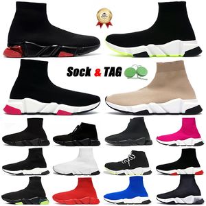 desinger chaussette chaussures femmes hommes chaussures de sport plat noir beige semelle claire volt graffiti chaussettes à lacets bottes designers de luxe plate-forme baskets