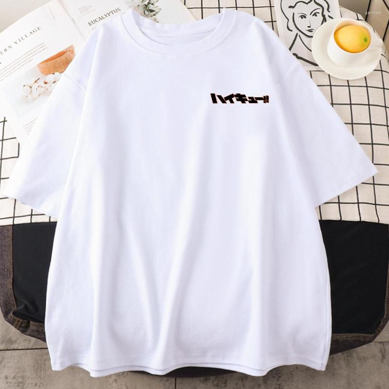 Desinger t camisas 2024 haikyuu anime impressão masculina vintage all-matemática topos respirável rua manga curta o pescoço solto camisa casual 278