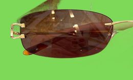 Desinger Wire C lunettes de soleil hommes et femmes xury élégant sans monture lunettes de soleil Cool décoration surdimensionné nuances lunettes 4196239