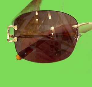 Desinger Wire C lunettes de soleil hommes et femmes xury élégant sans monture lunettes de soleil Cool décoration surdimensionné nuances lunettes 2758726